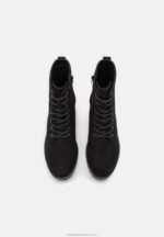 ankelboots med snörning svarta Anna Field 42BF62045 kvinnor - Bild 6