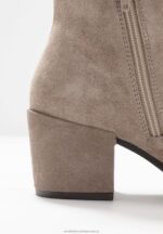 ankelstövlar i läder beige Anna Field 42BF61931 kvinnor - Bild 3