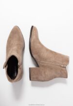 ankelstövlar i läder beige Anna Field 42BF61931 kvinnor - Bild 4