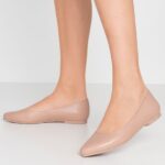 balettpumps i läder beige Anna Field 42BF62069 kvinnor