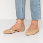 balettpumps i läder beige Anna Field 42BF62106 kvinnor