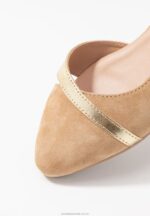 balettpumps i läder beige Anna Field 42BF62106 kvinnor - Bild 3