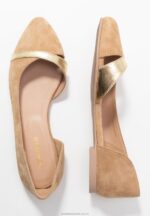 balettpumps i läder beige Anna Field 42BF62106 kvinnor - Bild 4