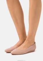 balettpumps i läder ljusrosa Anna Field 42BF62128 kvinnor