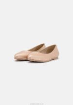 balettpumps i läder roséguld färgade Anna Field 42BF62110 kvinnor - Bild 3