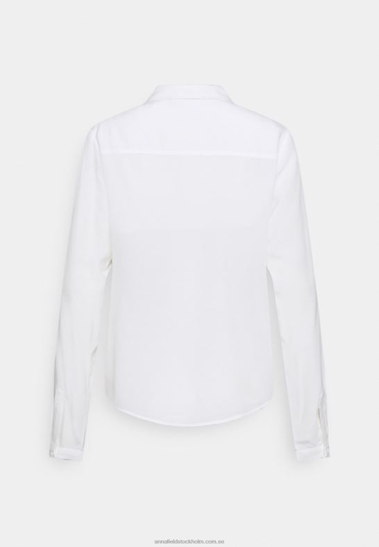basblus med ficka button-down blus off-white Anna Field 42BF6668 kvinnor - Bild 2