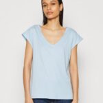 basic t-shirt ljusblå Anna Field 42BF6327 kvinnor