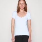 basic t-shirt ljusblå Anna Field 42BF6338 kvinnor