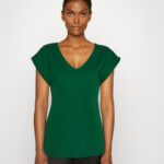 basic t-shirt mörkgrön Anna Field 42BF6326 kvinnor