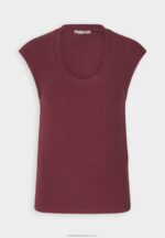 basic t-shirt mörkröd Anna Field 42BF6310 kvinnor