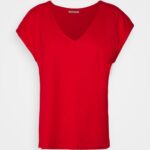 basic t-shirt röd Anna Field 42BF6337 kvinnor