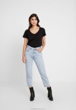 basic t-shirt svart Anna Field 42BF6287 kvinnor - Bild 2