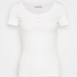 basic t-shirt vit Anna Field 42BF6238 kvinnor