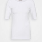 basic t-shirt vit Anna Field 42BF6376 kvinnor