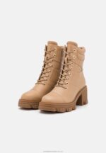 beige stövlar med snörning Anna Field 42BF62039 kvinnor - Bild 3