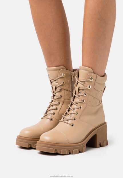 beige stövlar med snörning Anna Field 42BF62039 kvinnor