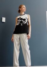 blus svart/vit Anna Field 42BF6504 kvinnor - Bild 2