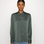button-down blus oliv Anna Field 42BF6681 kvinnor