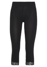 capri leggings med spets leggings byxor svart Anna Field 42BF6655 kvinnor - Bild 5
