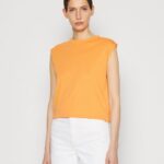 grundläggande t-shirt orange Anna Field 42BF6365 kvinnor