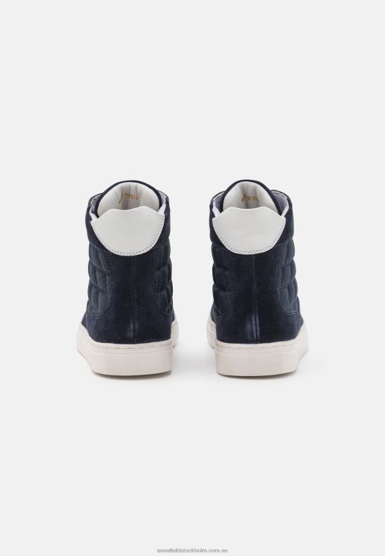 high-top sneakers i läder mörkblå Anna Field 42BF61237 kvinnor - Bild 4