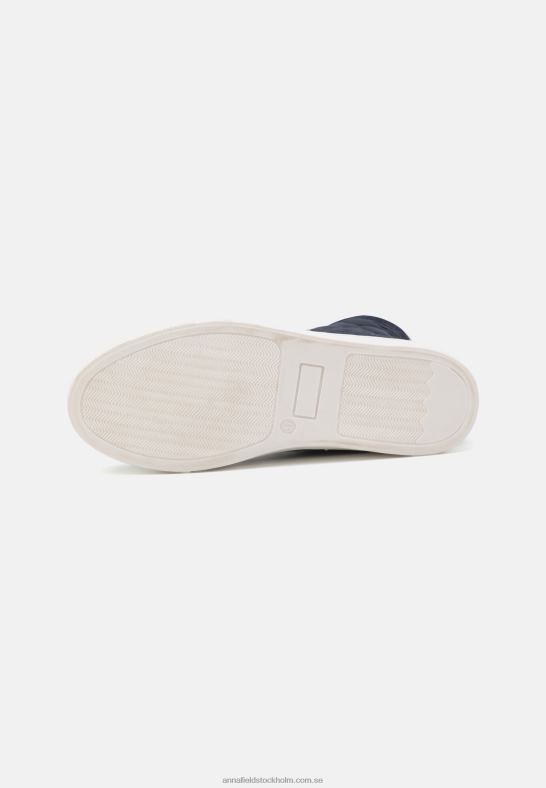 high-top sneakers i läder mörkblå Anna Field 42BF61237 kvinnor - Bild 5