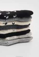 hjärta ankel 8-pack strumpor svart/grå Anna Field 42BF61139 kvinnor - Bild 2