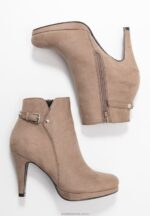högklackade ankelboots i taupe Anna Field 42BF61987 kvinnor - Bild 3