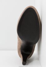 högklackade ankelboots i taupe Anna Field 42BF61987 kvinnor - Bild 6