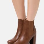 högklackade ankelboots konjak Anna Field 42BF62053 kvinnor