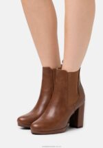 högklackade ankelboots konjak Anna Field 42BF62053 kvinnor
