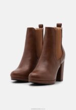 högklackade ankelboots konjak Anna Field 42BF62053 kvinnor - Bild 3