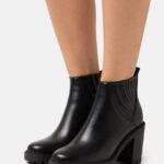 högklackade ankelboots svarta Anna Field 42BF61900 kvinnor