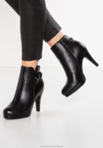 högklackade ankelboots svarta Anna Field 42BF61918 kvinnor