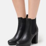 högklackade ankelboots svarta Anna Field 42BF62054 kvinnor