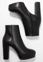 högklackade ankelboots svarta Anna Field 42BF62059 kvinnor - Bild 4