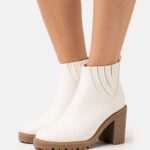 högklackade ankelboots vita Anna Field 42BF61960 kvinnor