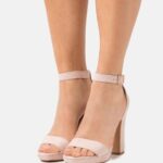 högklackade sandaler ljusrosa Anna Field 42BF61575 kvinnor