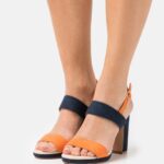högklackade sandaler mörkblå Anna Field 42BF61296 kvinnor