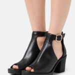högklackade sandaler svarta Anna Field 42BF61272 kvinnor