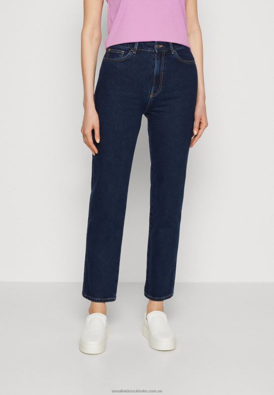 jeans med raka ben blå denim Anna Field 42BF6664 kvinnor - Bild 1