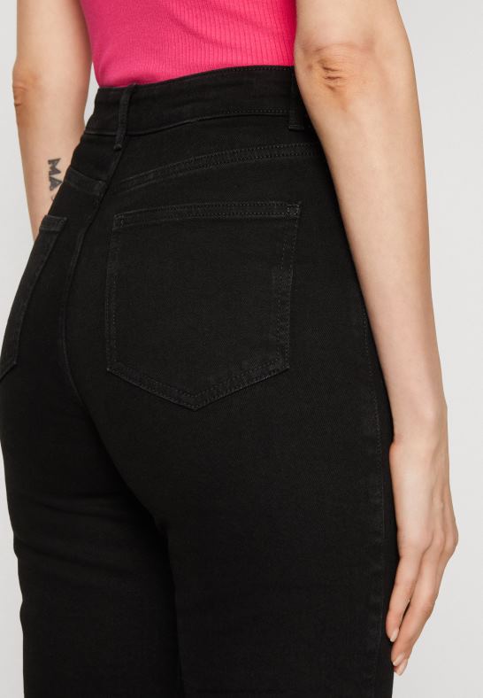 jeans med raka ben svart denim Anna Field 42BF6665 kvinnor - Bild 4