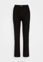jeans med raka ben svart denim Anna Field 42BF6665 kvinnor - Bild 5