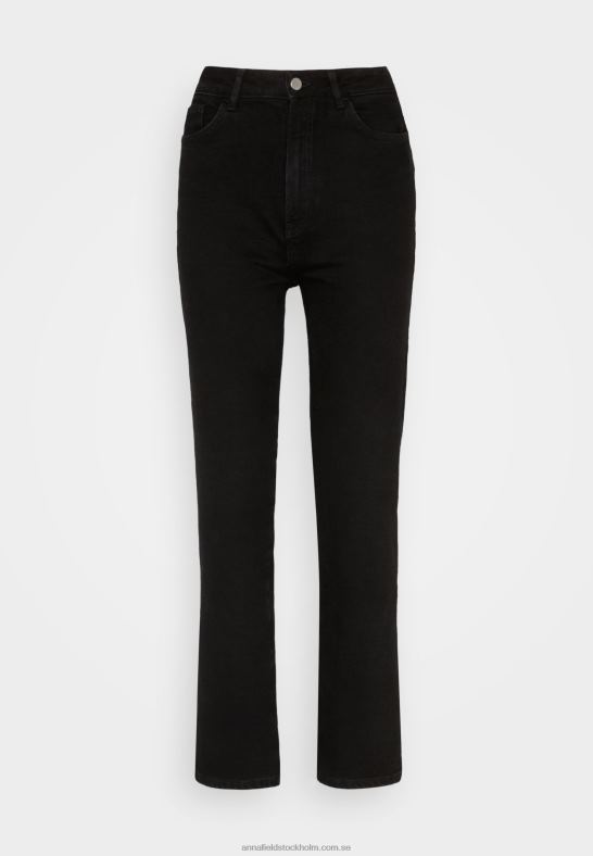 jeans med raka ben svart denim Anna Field 42BF6665 kvinnor - Bild 5