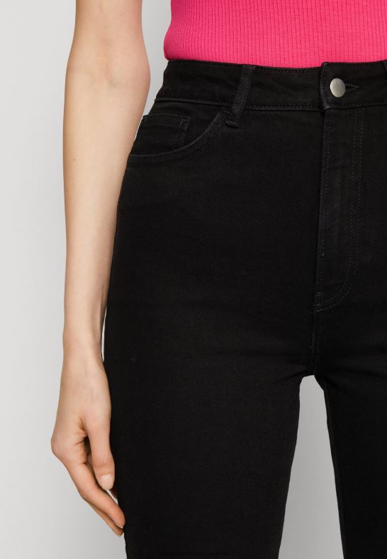 jeans med raka ben svart denim Anna Field 42BF6665 kvinnor - Bild 6