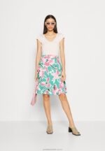 jeansklänning vit/grön/rosa Anna Field 42BF668 kvinnor - Bild 2