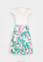jeansklänning vit/grön/rosa Anna Field 42BF668 kvinnor - Bild 5