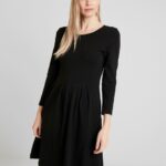 jersey klänning svart Anna Field 42BF6120 kvinnor