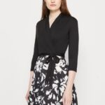 jersey klänning svart/vit Anna Field 42BF6130 kvinnor