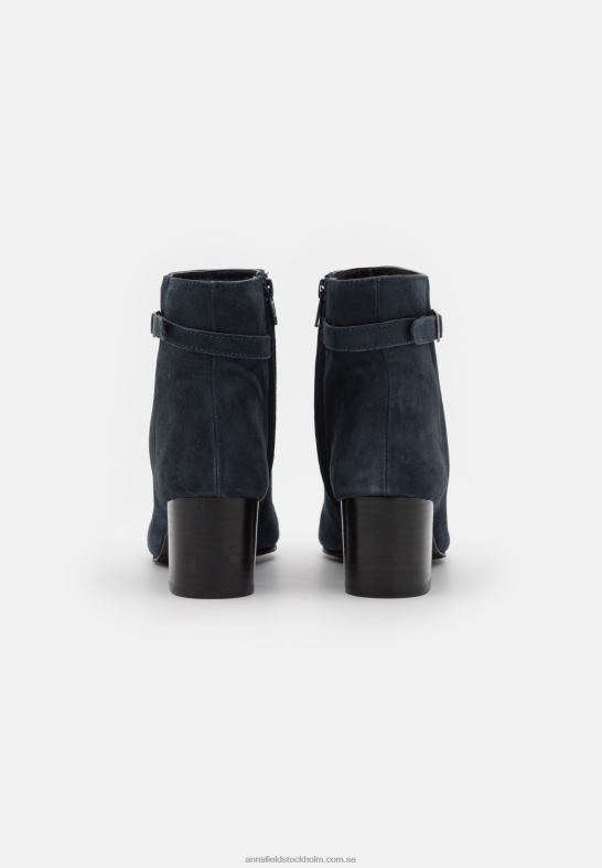 klassiska ankelboots i läder mörkblå Anna Field 42BF61934 kvinnor - Bild 4